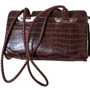 Burgundy Brown Medium Purse